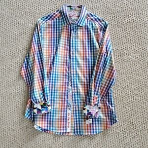 Robert Graham Wellington dress shirt, size Large